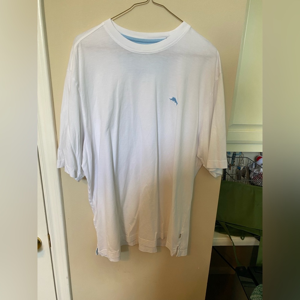 Tommy Bahama Mens White T-Shirt Size XL